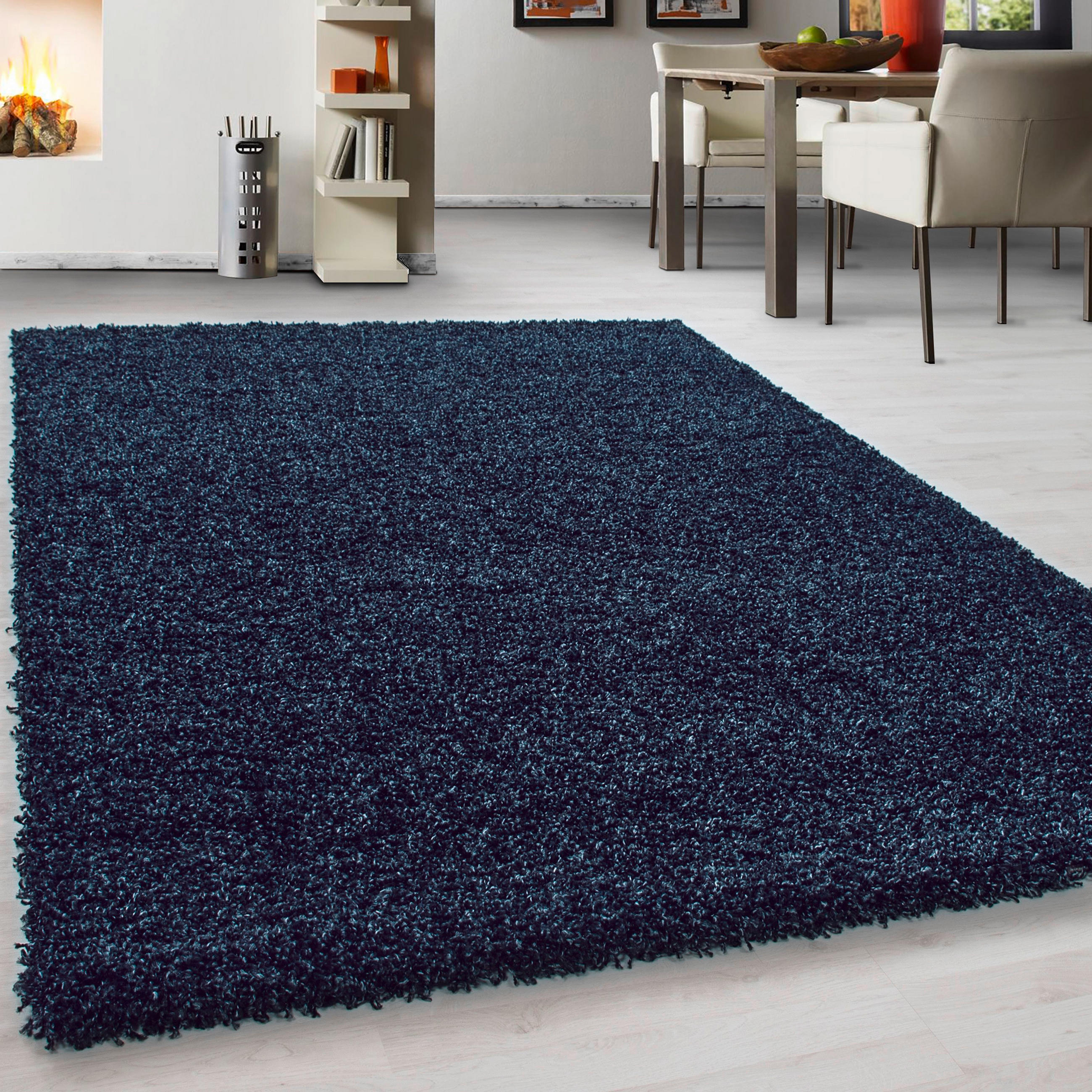HOCHFLORTEPPICH 240/340 cm Life 1500 Dunkelblau  - Dunkelblau, KONVENTIONELL, Textil (240/340cm) - Novel