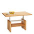 COUCHTISCH in Holz, Metall - Buchefarben, Design, Holz/Metall (110/65/55-69cm) - Linea Natura COUCHTISCH in Holz, Metall - Buchefarben, Design, Holz/Metall (110/65/55-69cm) - Linea Natura
