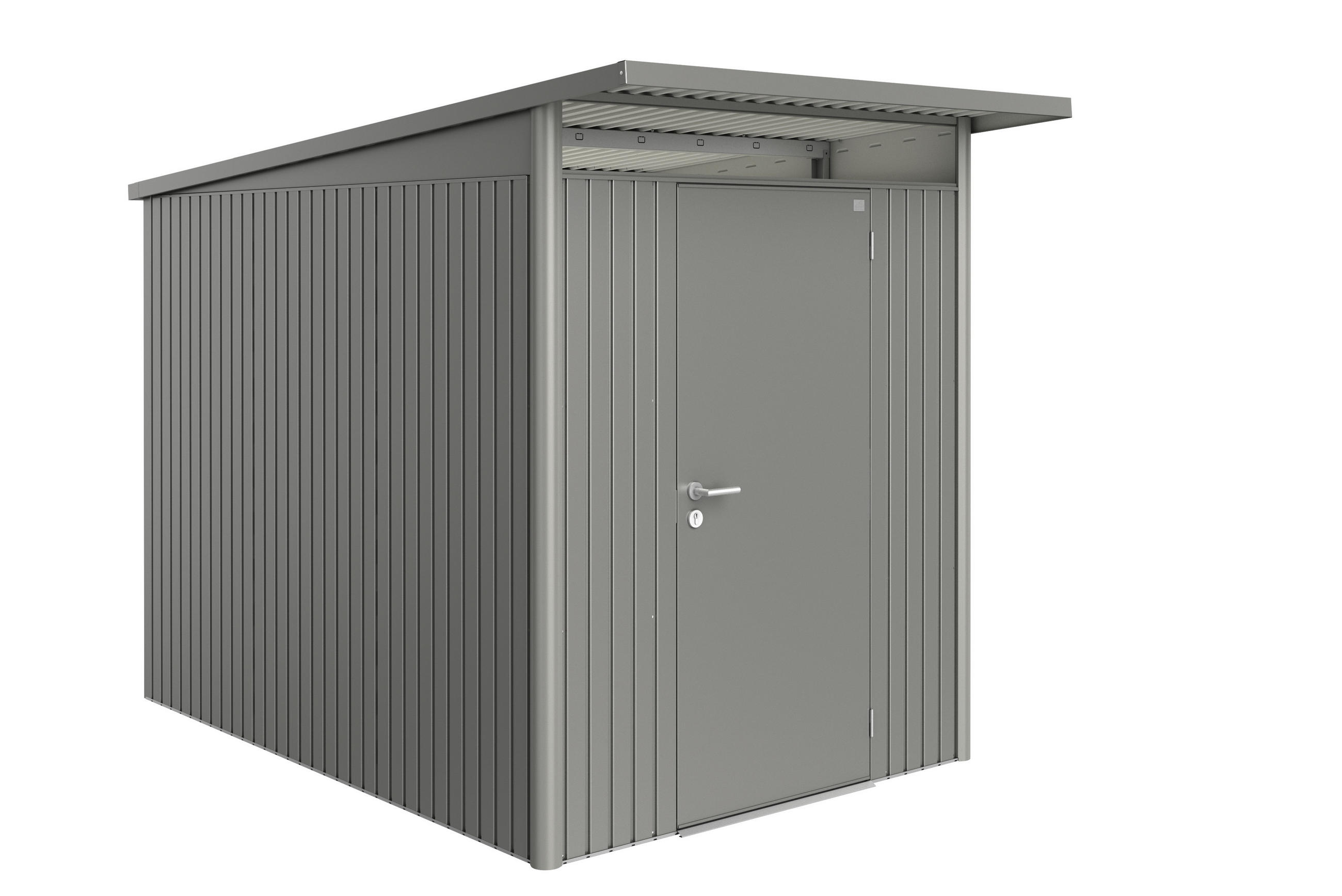 GERÄTEHAUS 180/218/300 cm  - Anthrazit, Design, Metall (180/218/300cm) - Biohort