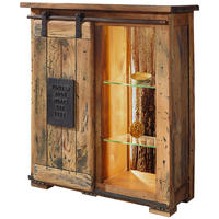 SIDEBOARD  in 90/100/45 cm  - Schwarz/Braun, KONVENTIONELL, Glas/Holz (90/100/45cm) - Livetastic