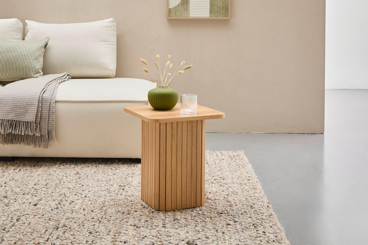 BEISTELLTISCH Holz, Holzwerkstoff 40/40/45 cm  - Eichefarben, Basics, Holz/Holzwerkstoff (40/40/45cm) - Xora