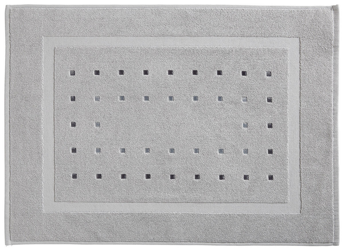 BADEMATTE Silberfarben 50/70 cm  - Silberfarben, Design, Textil (50/70cm) - Esposa