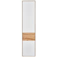 SCHRANK Solida Solida Weiß, Eichefarben 47/205,5/40 cm - Eichefarben/Weiß, Design, Glas/Holz (47/205,5/40cm) - Valnatura