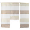 KURZGARDINE 3ER SET   90/80 cm   - Taupe/Beige, Basics, Textil (90/80cm)