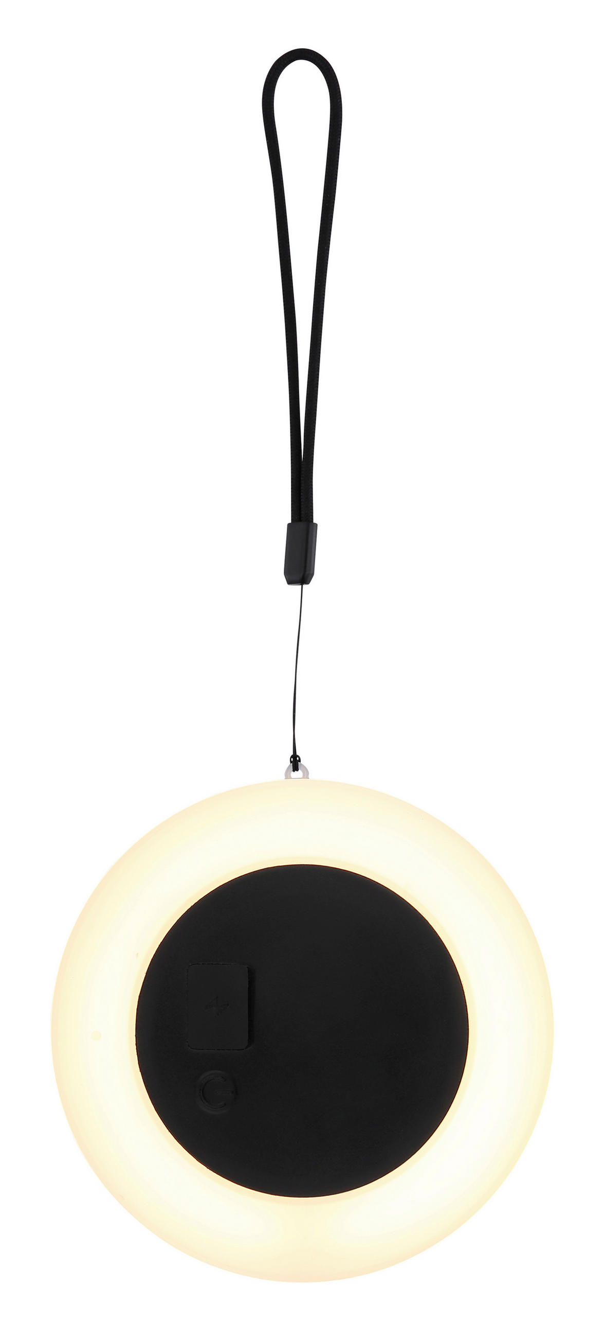 SOLÁRNÍ SVÍTIDLO 12,5/2,75 cm - bílá/černá, Design, kov/textil (12,5/2,75cm) - Globo