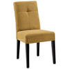 STUHL Cord Schwarz, Currygelb Buche massiv  - Currygelb/Schwarz, KONVENTIONELL, Holz/Textil (47,5/91,5/63cm) - home24