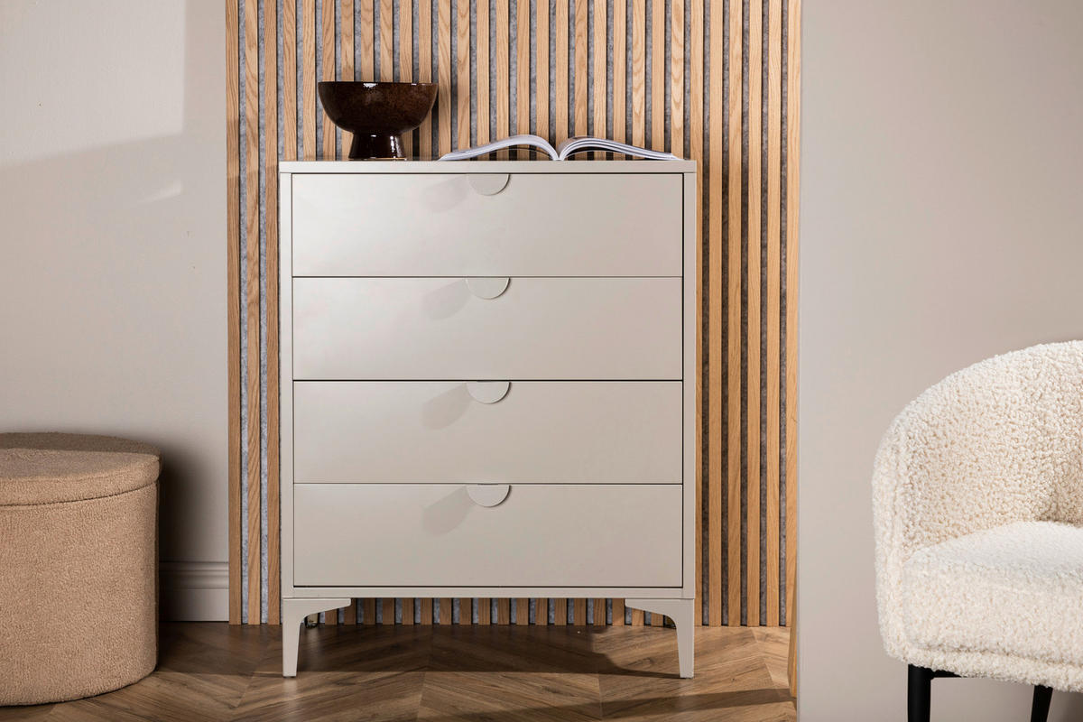 TV-BÄNK  i 78/98/40 cm  - beige, Design, metall (78/98/40cm) - Livetastic