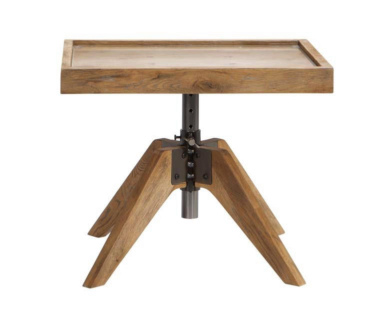 NACHTTISCH Wildeiche massiv Eichefarben  - Eichefarben, Design, Glas/Holz (52/34-53/42cm) - Hasena