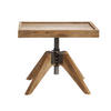 NACHTTISCH 52/34-53/42 cm  in massiv Wildeiche Eichefarben  - Eichefarben, Design, Glas/Holz (52/34-53/42cm) - Hasena