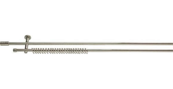 RUNDSTANGENGARNITUR 160 cm  - Edelstahlfarben, Basics, Metall (160cm) - Homeware