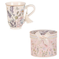 ŠÁLKA porcelán  - lila/biela, Basics, keramika (13/13/11cm)