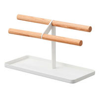 SCHMUCKHALTER - Weiss, Basics, Holz/Metall (24/10,5/13,5cm)