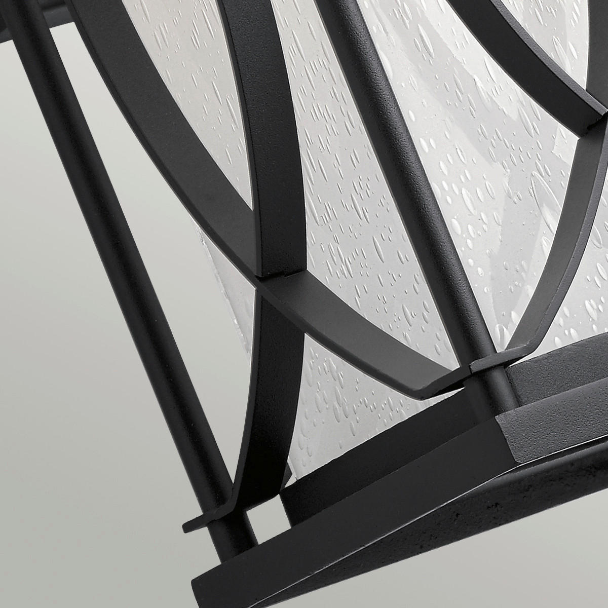 VÄGGLAMPA UTOMHUS - svart, Klassisk, metall/glas (20cm) - Elstead Lighting