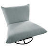 RELAXSESSEL Cord    - Schwarz/Hellblau, Design, Textil/Metall (100/78/96cm) - Livetastic