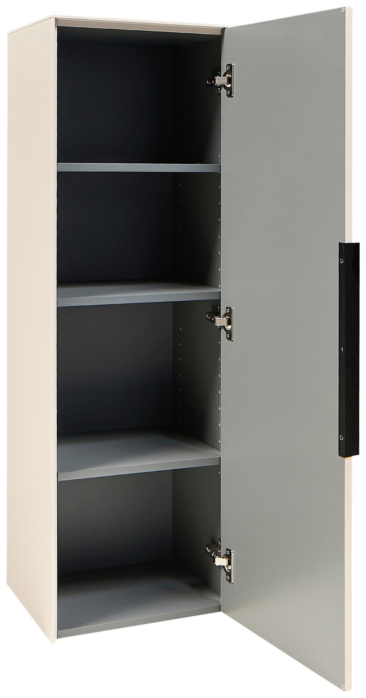 MIDISCHRANK 38/115/30 cm  - Kaschmir/Schwarz, Design, Holzwerkstoff/Kunststoff (38/115/30cm) - home24