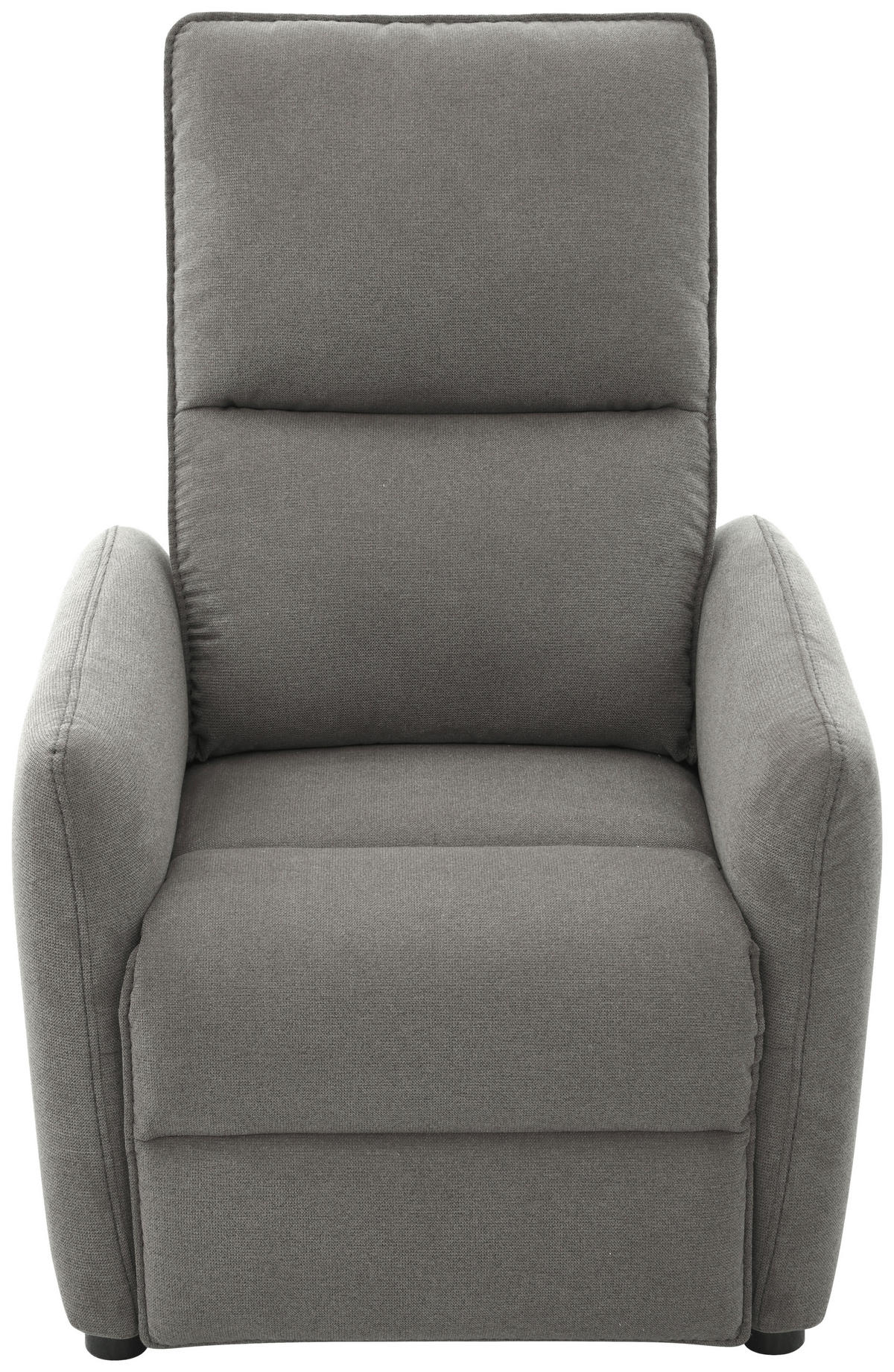 Fotoliu Pentru Televizor din lemn, metal, plastic, textil, gri deschis - gri deschis/negru, Konventionell, plastic/lemn (74/101/95cm) - Carryhome