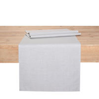 TISCHLÄUFER Oslo Textil Hellgrau 40/140 cm  - Hellgrau, Basics, Textil (40/140cm) - Peyer Syntex