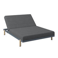 SONNENINSEL 203/38.5/148 cm Aluminium  - Dunkelgrau/Naturfarben, MODERN, Textil/Metall (203/38.5/148cm) - Ambia Garden