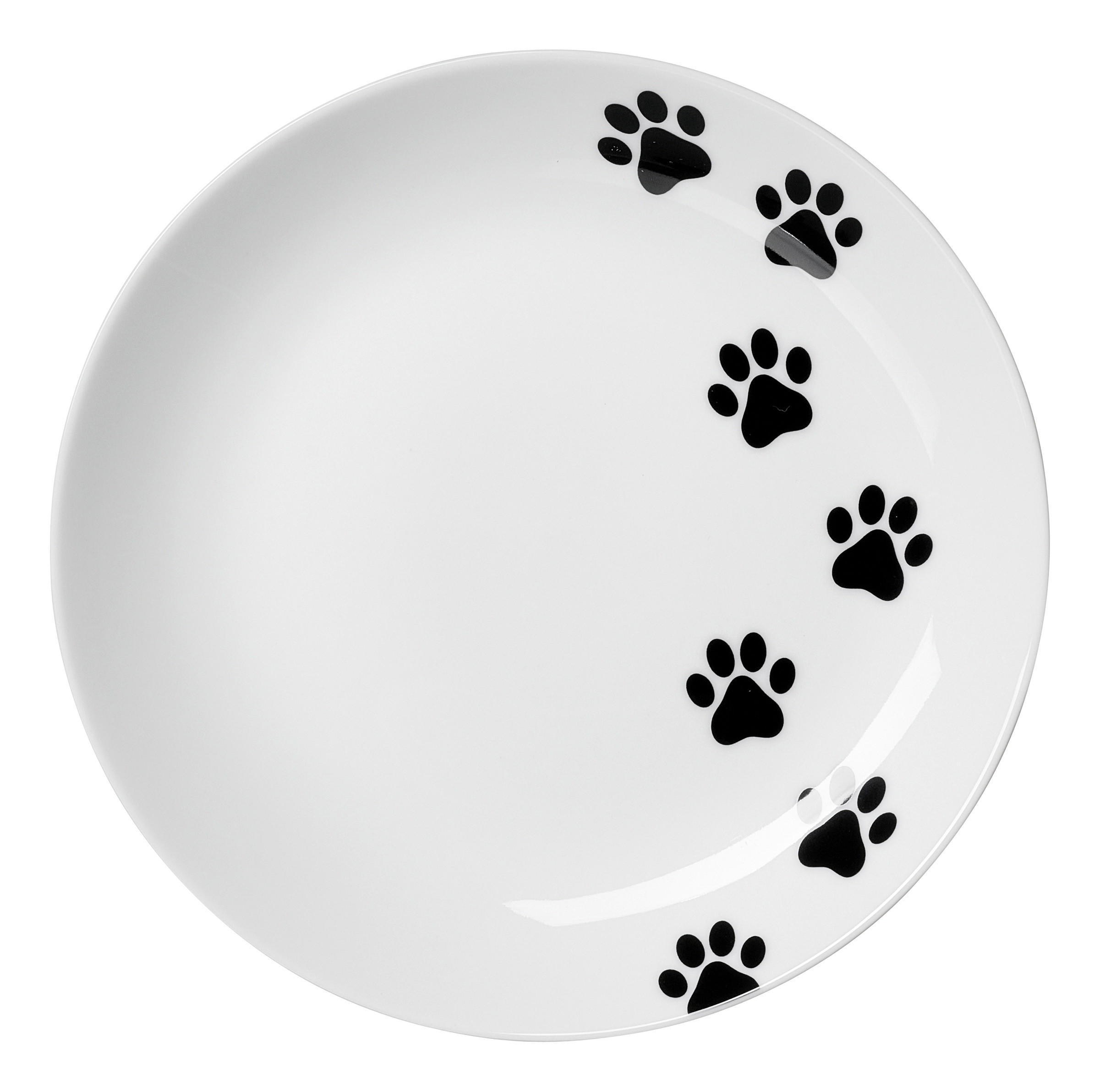 FUTTERNAPF - Schwarz/Weiß, Trend, Keramik (16,5/16,5/2cm) - Ritzenhoff Breker