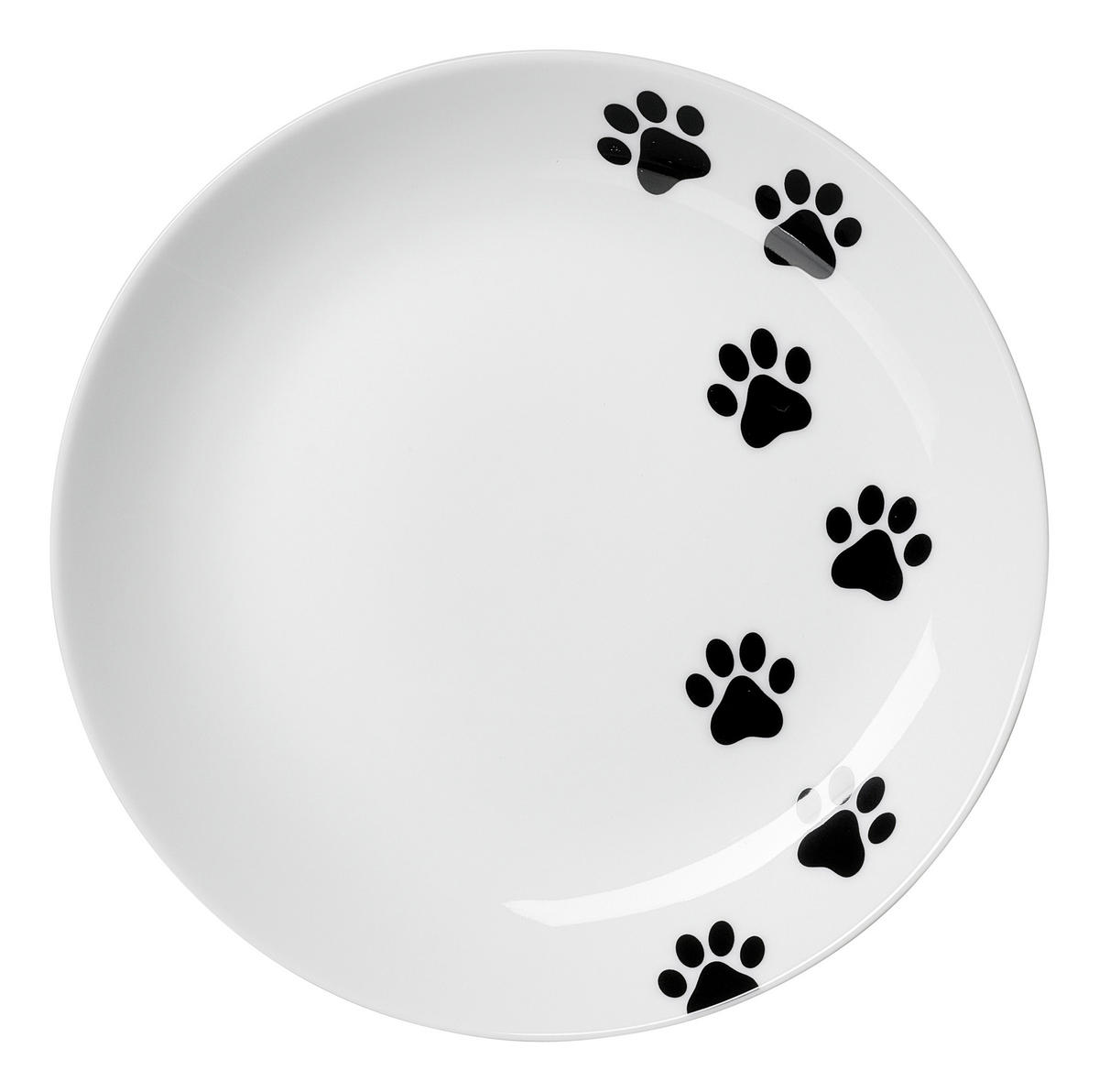 FUTTERNAPF - Schwarz/Weiß, Trend, Keramik (16,5/16,5/2cm) - Ritzenhoff Breker