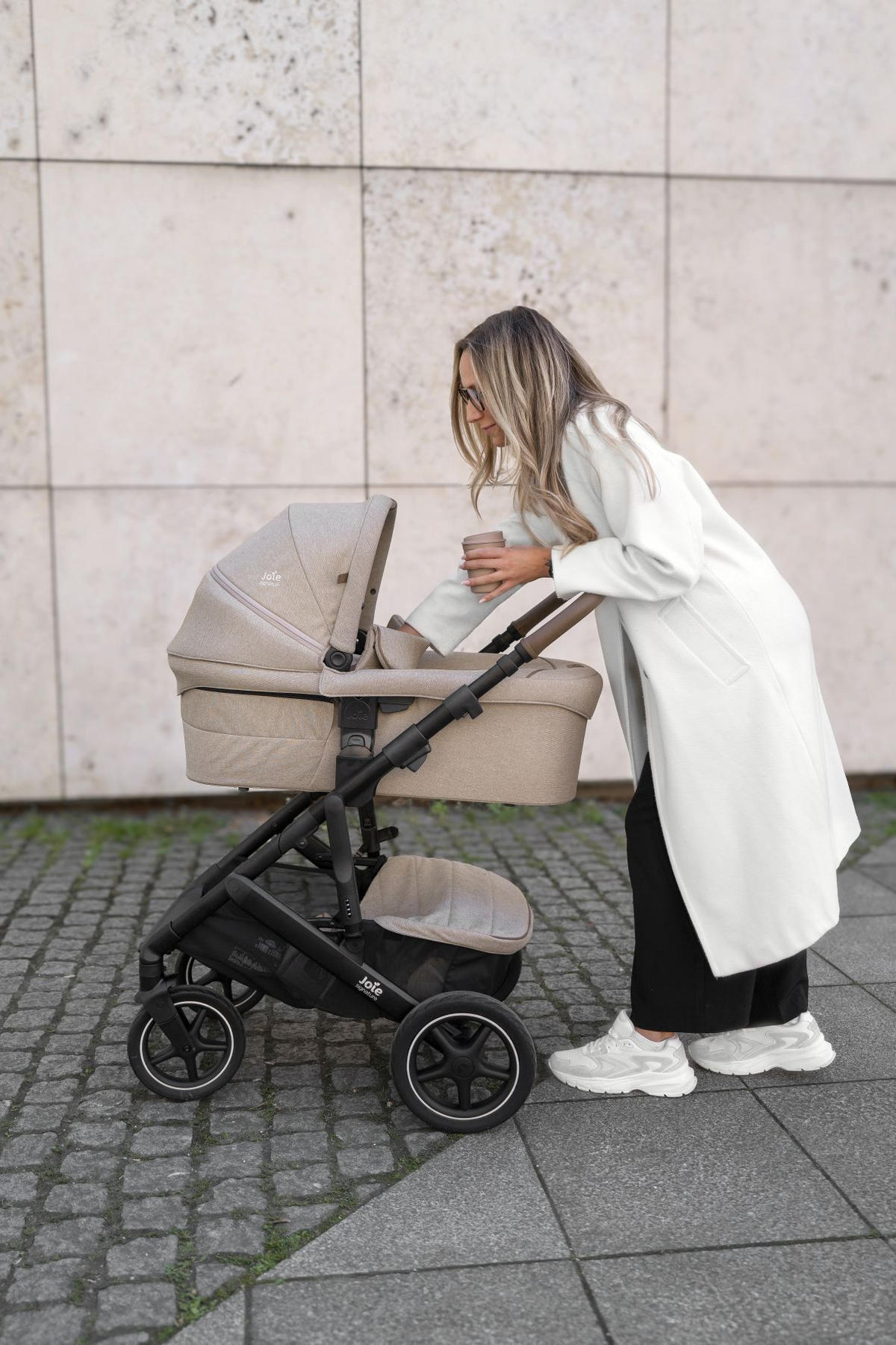 KOMBIKINDERWAGEN  Vinca 2in1  Sandstone  - Schwarz/Cappuccino, Basics, Textil/Metall (65/109/97cm) - JOIE SIGNATURE