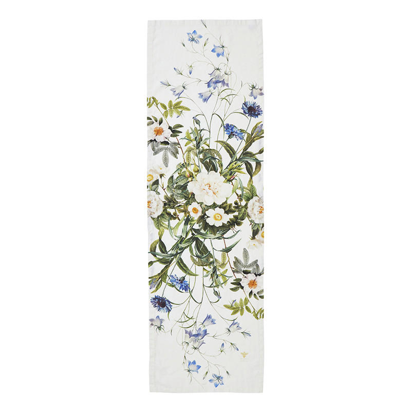 TISCHLÄUFER BLUE FLOWER GARDEN Textil Multicolor 45/145 cm  - Multicolor, Basics, Textil (45/145cm)