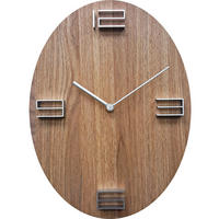 VÄGGKLOCKA brun 29,5/39,5/4 cm  - brun, Basics, trä (29,5/39,5/4cm) - Nextime