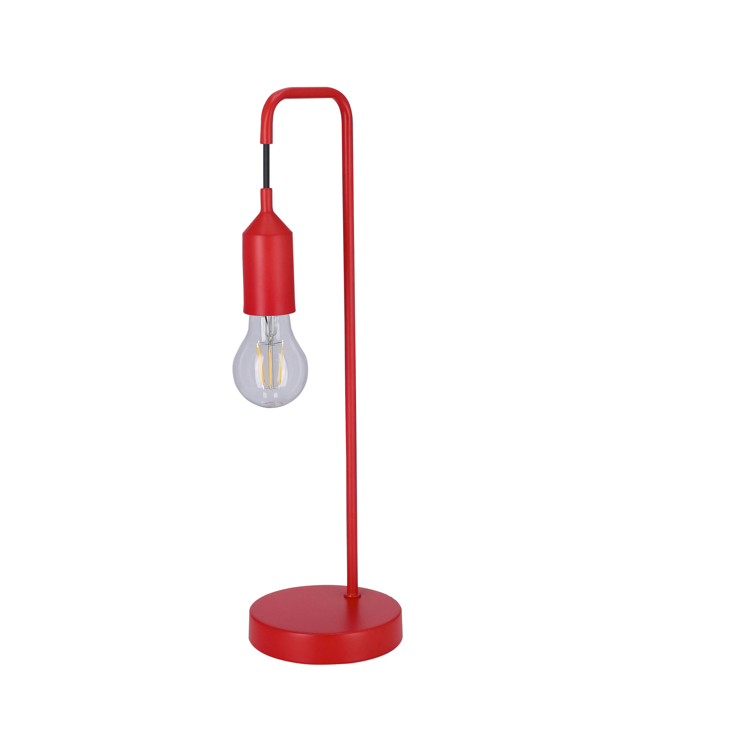 BORDSLAMPA Laren 15/13/46 cm   - röd, Trend, metall/textil (15/13/46cm)
