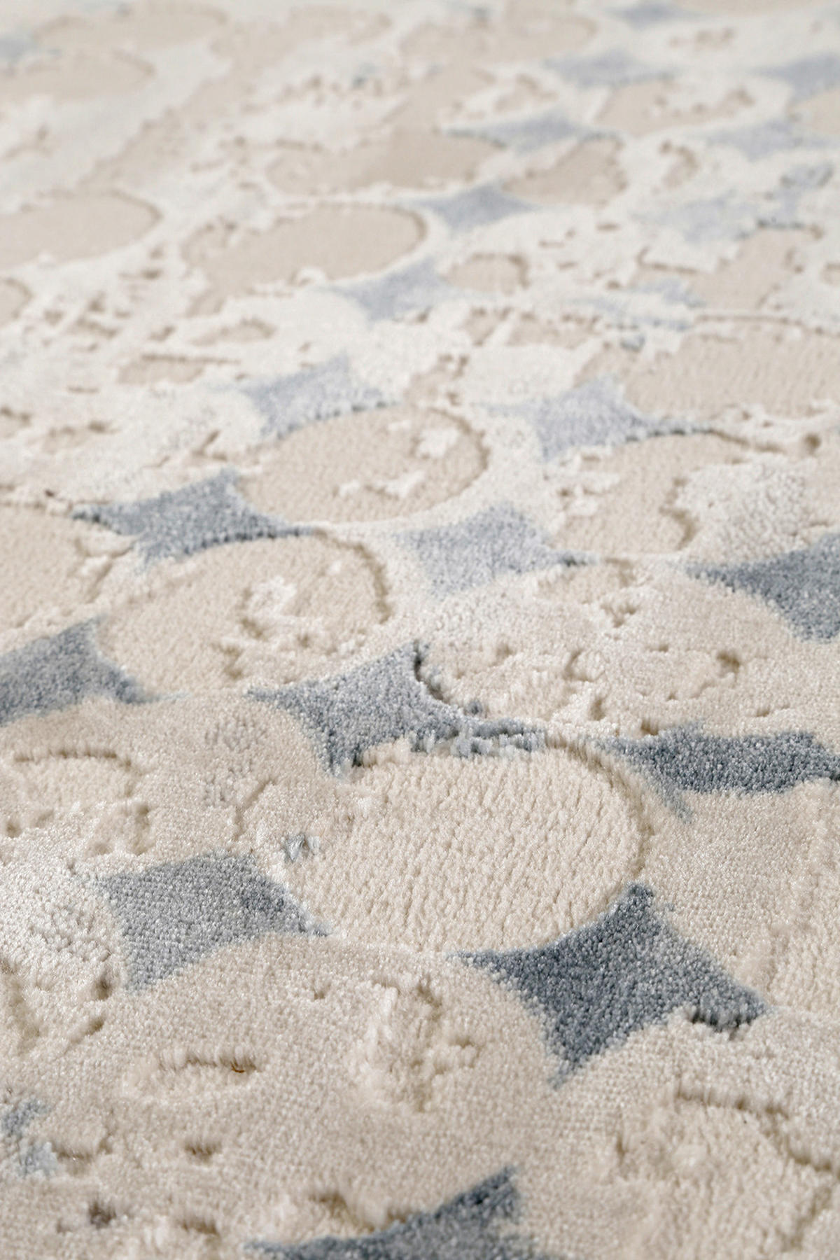 WEBTEPPICH 80/150 cm Velvet Spots Taupe, Petrol, Beige  - Taupe/Beige, Design, Textil (80/150cm) - Esprit