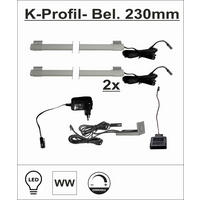 GLASBODENBELEUCHTUNGS-SET LED-Leuchtmittel  - Grau, Design, Kunststoff - Livetastic
