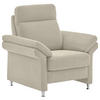FERNSEHSESSEL in Flachgewebe Naturfarben  - Alufarben/Naturfarben, Modern, Textil/Metall (96/103/89cm) - Pure Home Comfort