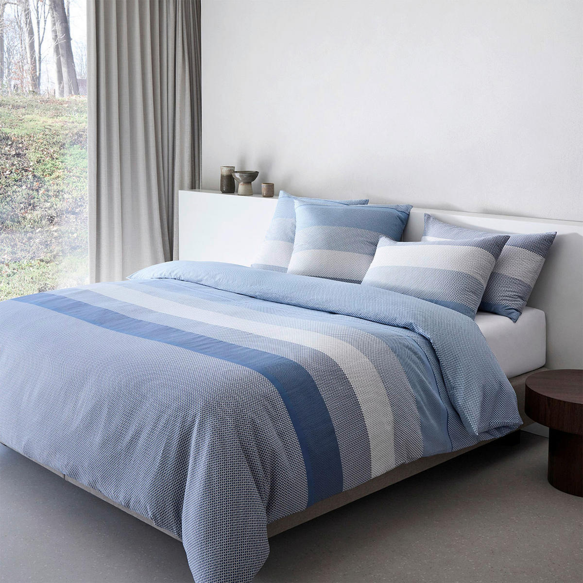 POVLEČENÍ modrá 140/200 cm - modrá, Design, textil (140/200cm) - Hugo Boss