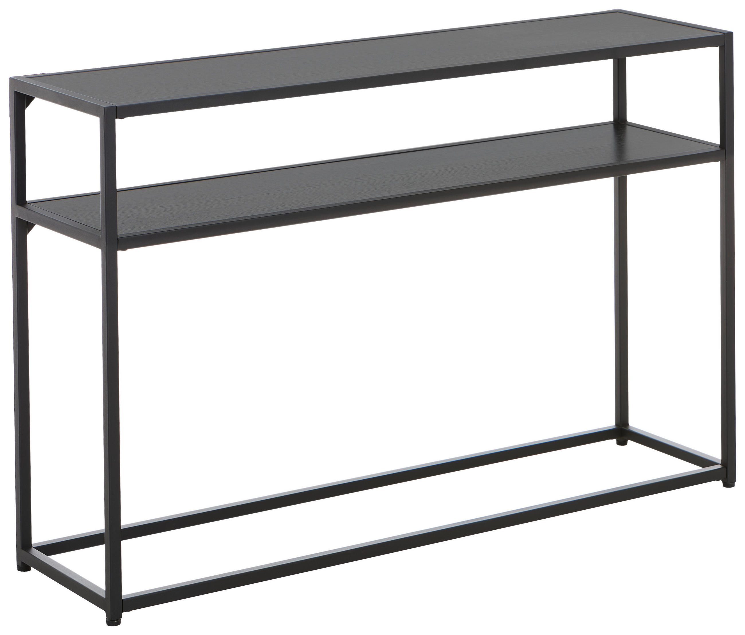 KONSOLENTISCH in Metall, Holzwerkstoff 110/30/70 cm    - Schwarz, Design, Holzwerkstoff/Metall (110/30/70cm) - MID.YOU