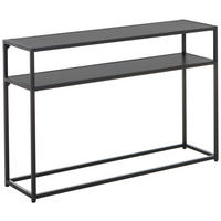KONZOLOVÝ STOLÍK, čierna, kov, kompozitné drevo, 110/30/70 cm - čierna, Design, kov/kompozitné drevo (110/30/70cm) - MID.YOU