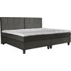 BOXSPRINGBETT 240/200 cm  in Dunkelgrau  - Wengefarben/Dunkelgrau, Trend, Holz/Textil (240/200cm) - Esposa