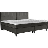 BOXSPRINGBETT 240/200 cm  in Dunkelgrau  - Wengefarben/Dunkelgrau, Trend, Holz/Textil (240/200cm) - Esposa