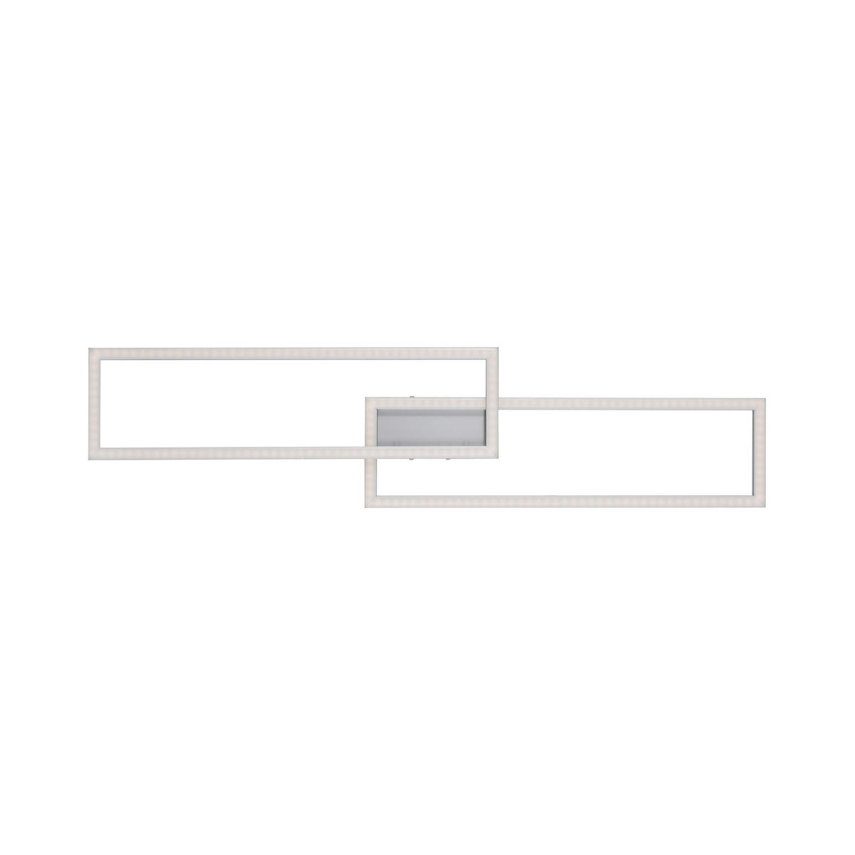 LED-DECKENLEUCHTE Lolasmart-Maxi  Smart 110/26,5/8,5 cm   - Silberfarben, Design, Kunststoff/Metall (110/26,5/8,5cm)