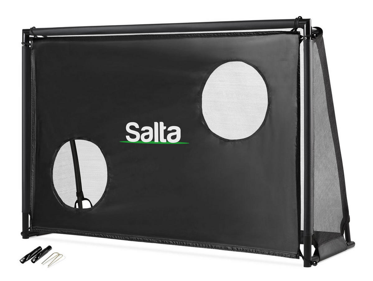 FUßBALLTOR  - Schwarz, KONVENTIONELL, Kunststoff/Metall (180/120/60cm) - Salta