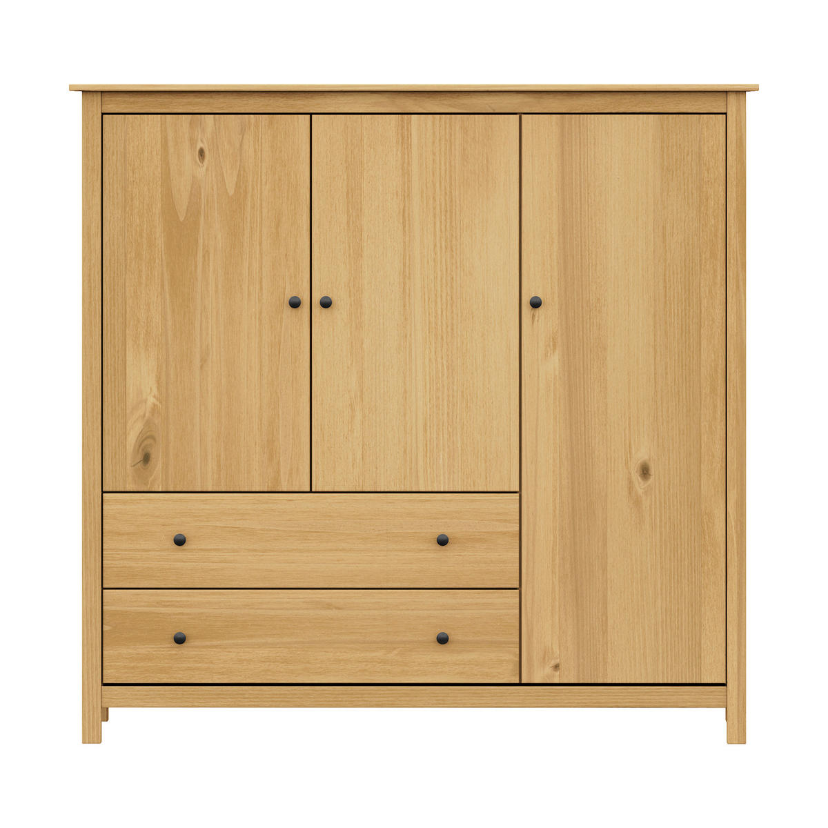 KOMMODE , 142/137/45 cm, 2 Schublade(n)  - Messingfarben/Naturfarben, Basics, Holz/Metall (142/137/45cm) - Livetastic