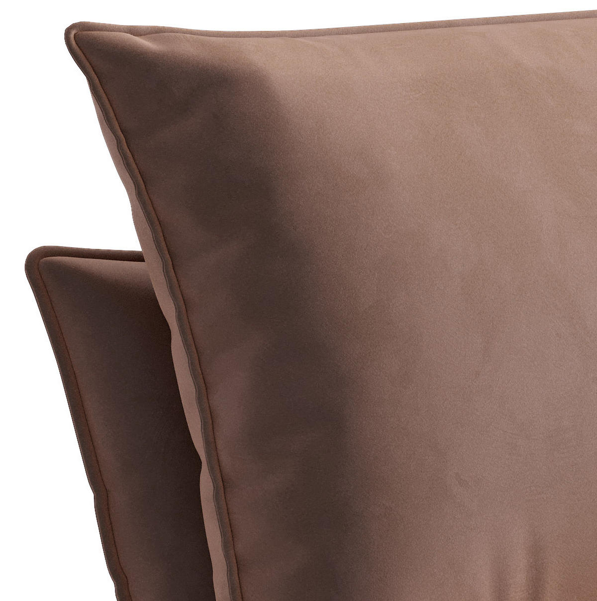 SESSEL in Flachgewebe Hellbraun  - Hellbraun/Schwarz, Design, Textil/Metall (72/84/90cm) - Livetastic