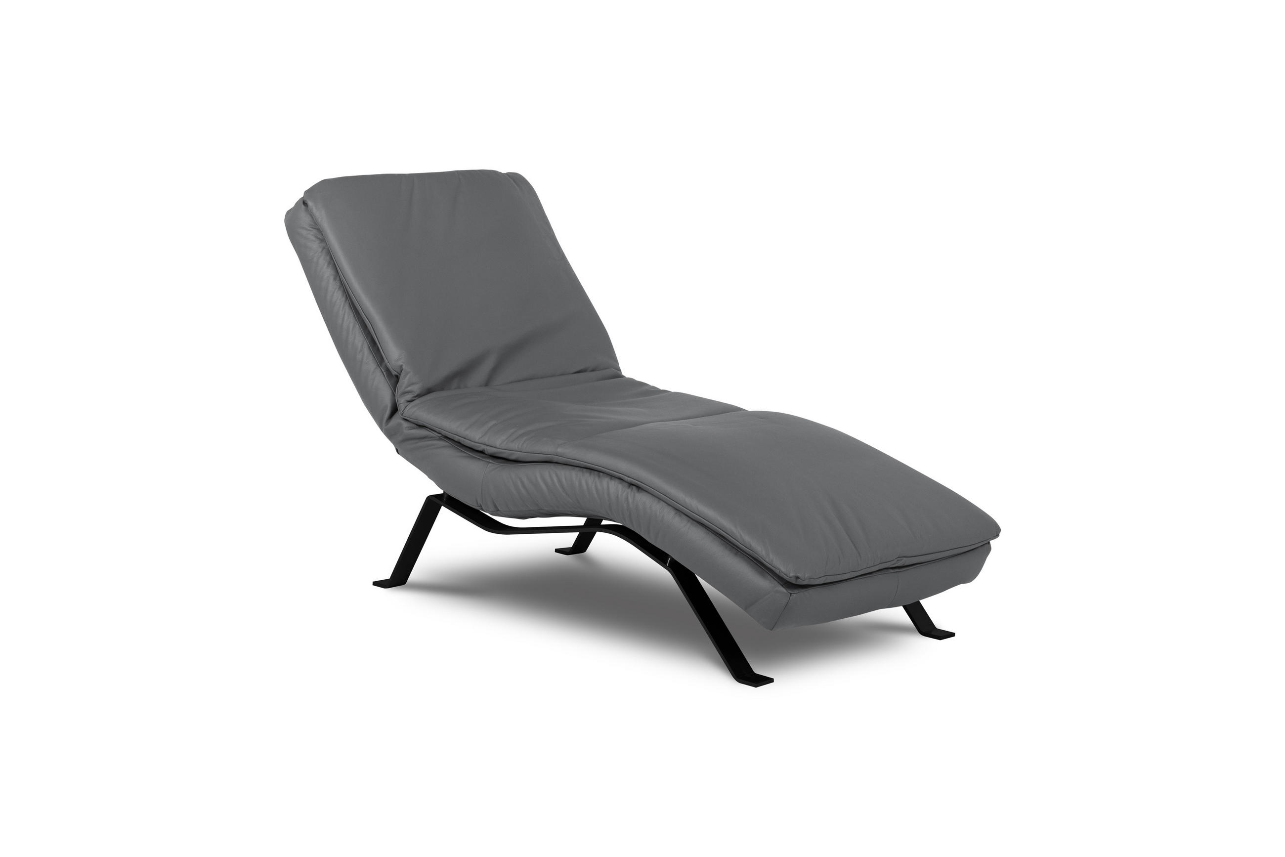 REKAMIÉ bőr iszap  - iszap/fekete, bőr/fém (65/65-95/171cm) - Celina Home