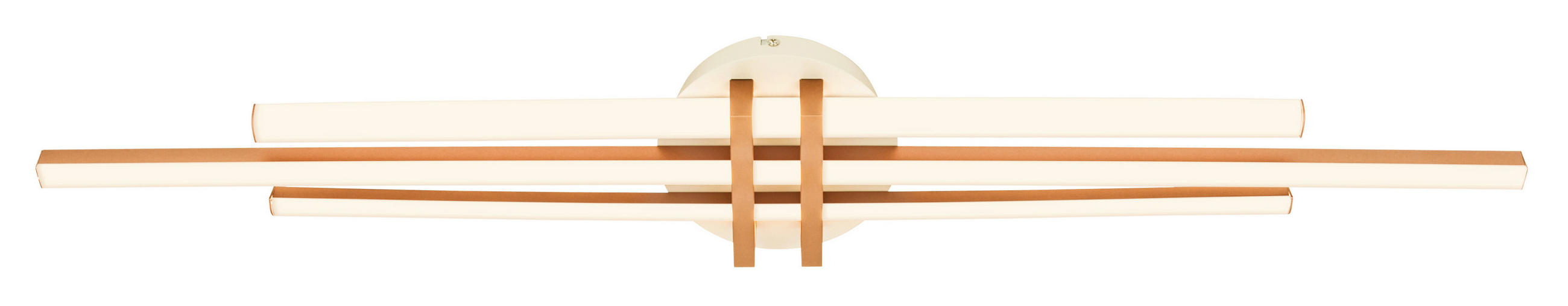 LED-DECKENLEUCHTE 98/16/7,5 cm   - Greige/Cappuccino, Basics, Kunststoff/Metall (98/16/7,5cm)