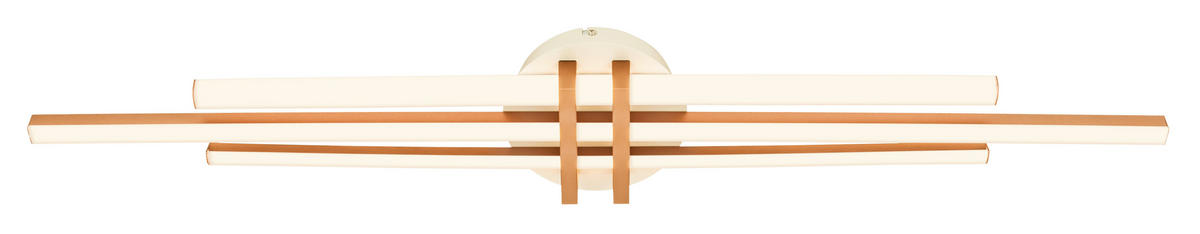 LED-DECKENLEUCHTE 98/16/7,5 cm   - Greige/Cappuccino, Basics, Kunststoff/Metall (98/16/7,5cm)