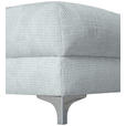 ECKSOFA Hellgrau Chenille  - Chromfarben/Hellgrau, KONVENTIONELL, Textil/Metall (227/329cm) - Carryhome
