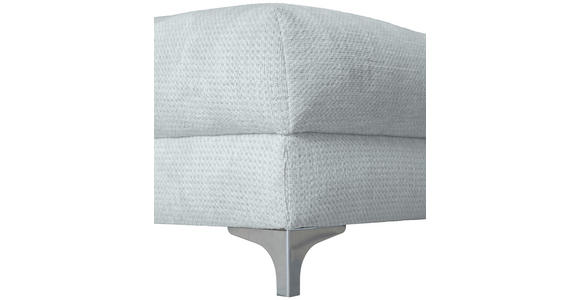 ECKSOFA Hellgrau Chenille  - Chromfarben/Hellgrau, KONVENTIONELL, Textil/Metall (227/329cm) - Carryhome