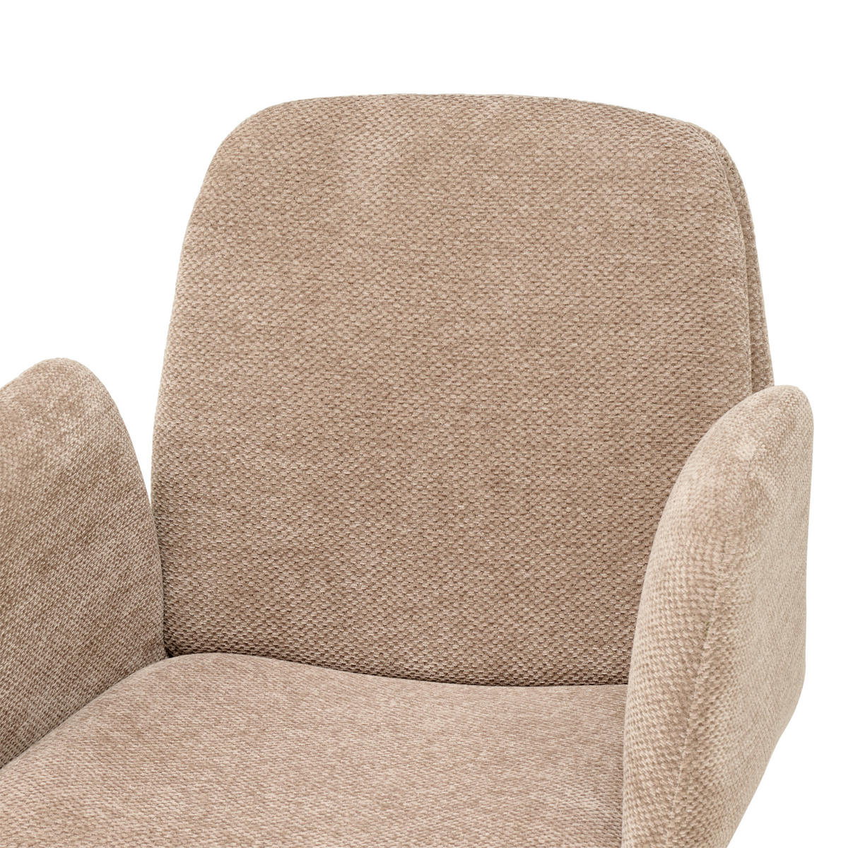 DREHSTUHL Webstoff Braun  - Schwarz/Braun, Modern, Kunststoff/Textil (55/85-95/60cm) - MID.YOU