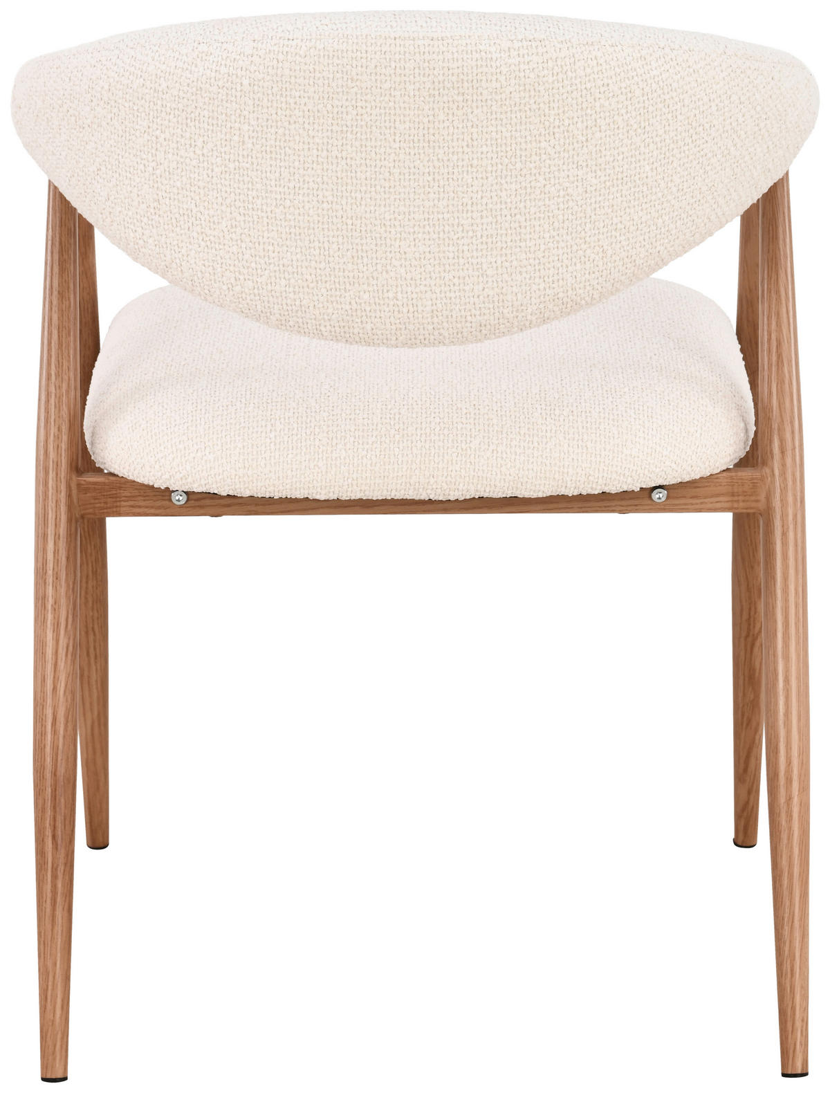 ARMLEHNSTUHL  Stoffauswahl Bouclé  Eichefarben, Creme  - Eichefarben/Creme, Design, Textil/Metall (58/78/60cm) - Lomoco