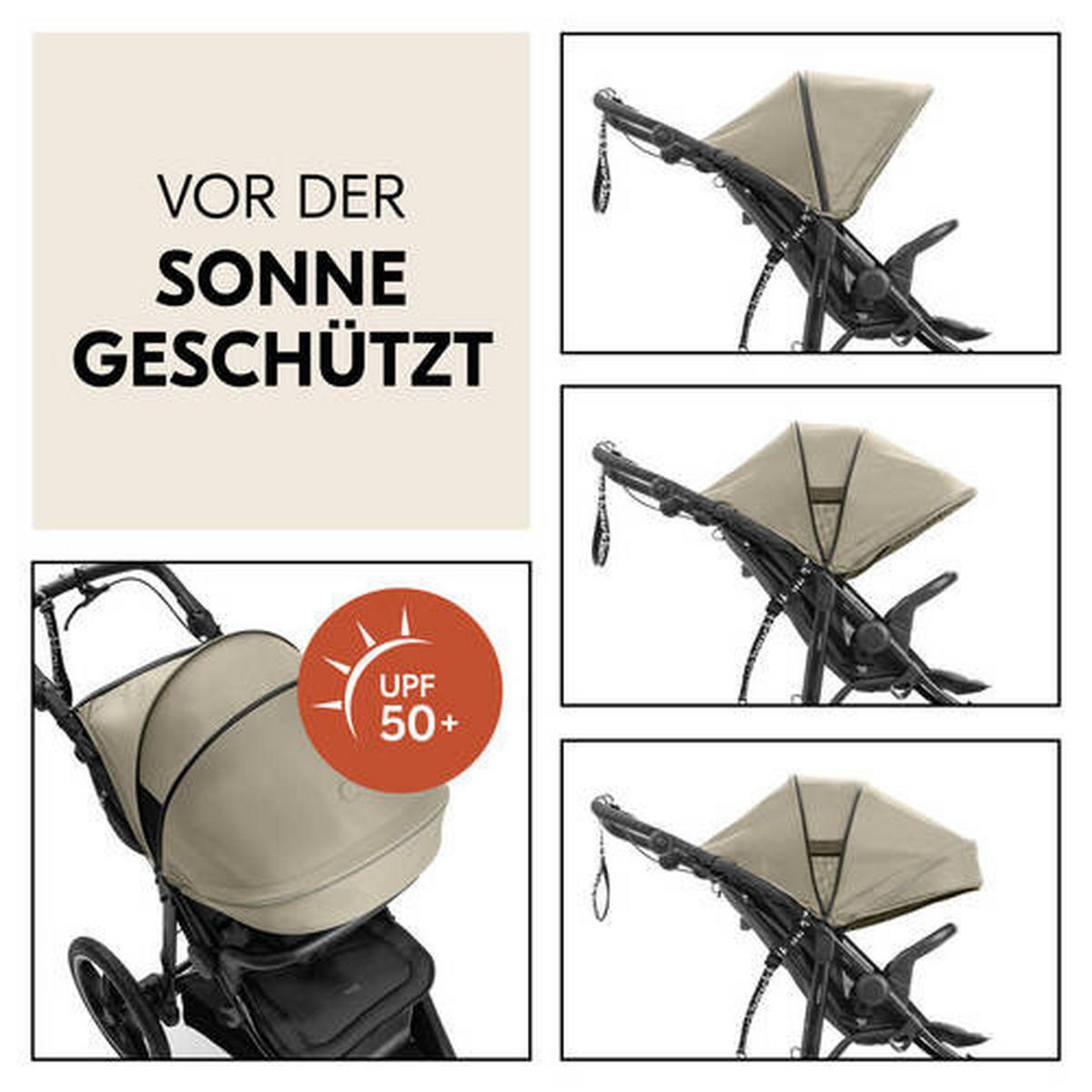 JOGGER Runner 3  - Schwarz/Olivgrün, Basics, Kunststoff/Textil (62/107/116null) - Hauck