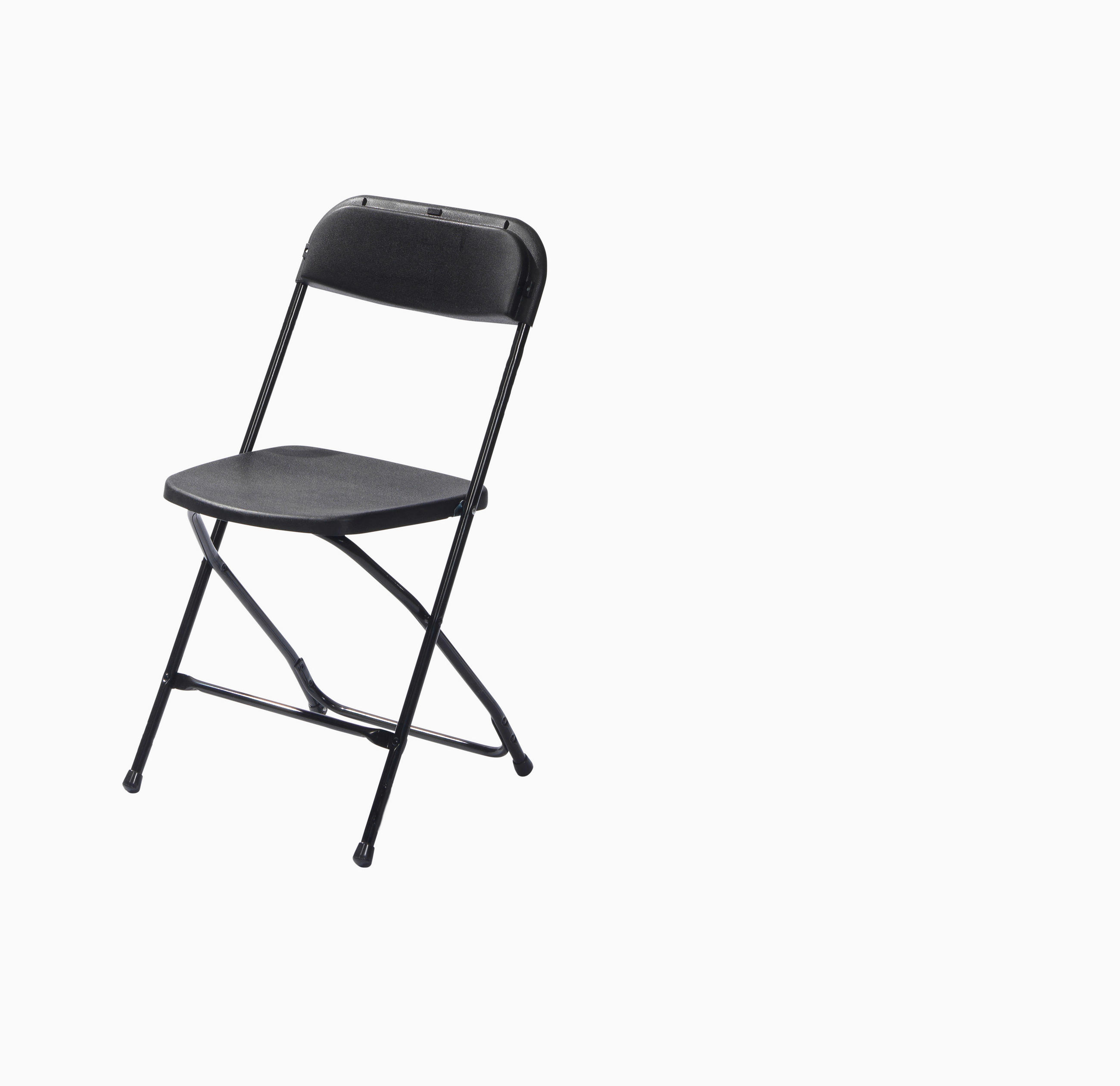 KLAPPSESSEL-SET in Metall, Kunststoff Schwarz  - Schwarz, LIFESTYLE, Kunststoff/Metall (43/80/49cm)