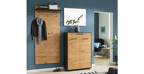 GARDEROBENPANEEL 80/183/27 cm - Eichefarben/Anthrazit, Design, Holz (80/183/27cm) - Dieter Knoll